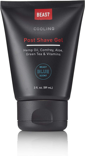 Beast Blue Cooling Post-Shave Gel, Tame the Beast 3 oz