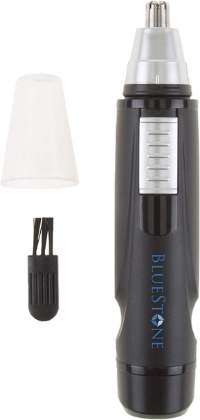 Bluestone Compact Nose Ear Hair Trimmer- Personal Groomer for Men Women, Safely Remove Unwanted Hair and Detail Facial Hair and Eyebrows