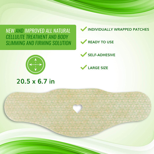 Body Wrap by Shape and Tone  Firming and Shaping Contouring Patch Slimming Body Wrap  New Improved Cellulite Wrap Body Wrap Treatment  All Natural Solution Slimming Wrap (10 WRAPS)
