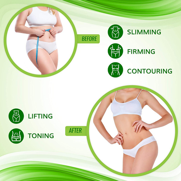 Body Wrap by Shape and Tone  Firming and Shaping Contouring Patch Slimming Body Wrap  New Improved Cellulite Wrap Body Wrap Treatment  All Natural Solution Slimming Wrap (10 WRAPS)