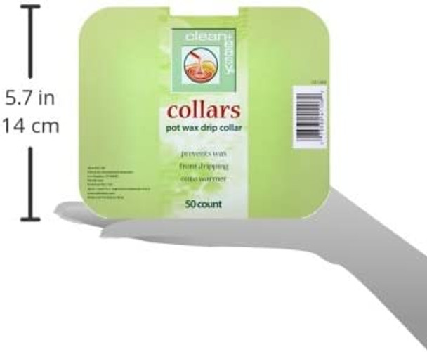 C+E Deluxe Pot Wax Collars, 50 Count