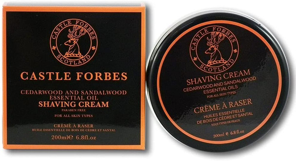 Castle Forbes Cedar/Sandalwood Shaving Cream 6.8 fl.oz.