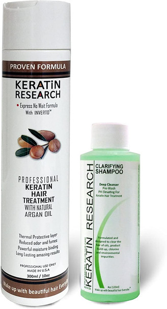 Complex Brazilian Keratin Hair Treatment Professional results Straighten and Smooths Hair (CS 120ml + KT 300ml)