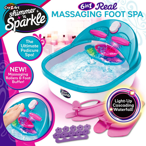 Cra-Z-Art Shimmer N' Sparkle Super Spa Salon - Pedicure Toy Set