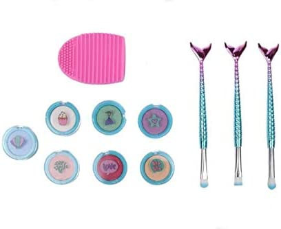 Create It! Mermaid Brush and Shimmer Eye Shadow Set - 11 Pieces
