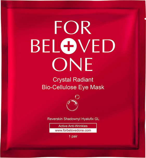 Crystal Radiant Bio-Cellulose Eye Mask (4-pair) by For Beloved One