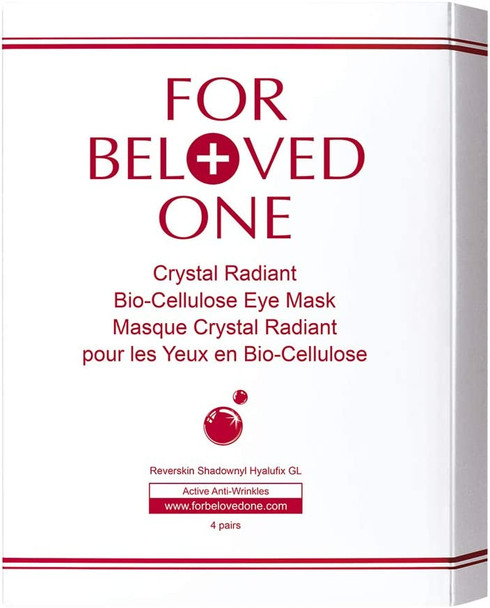 Crystal Radiant Bio-Cellulose Eye Mask (4-pair) by For Beloved One
