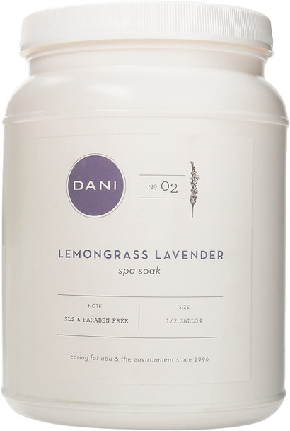 Dani Naturals Mineral Spa Soak Lemongrass Lavender 64 Ounces