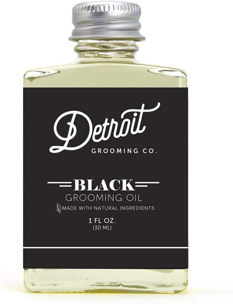 Detroit Grooming Co. Grooming Oil - Black - Oil For All Beards | Helps Soften And Condition Dry And Itchy Beards