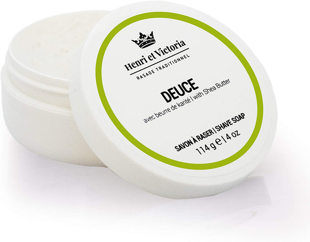 Deuce Shaving Soap Fragrance | Canadian Made by Skilled Artisans | Ultra Glide, Cushioning, Easy Lather, Moisturizing | Chic and Subtle Scent | 114 g (4 oz)