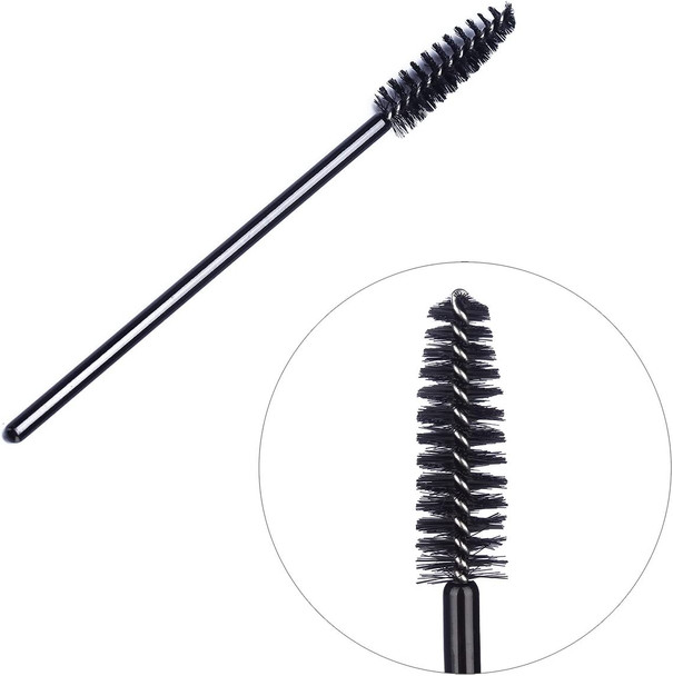 Disposable Eyelash Mascara Brushes Wands Applicator Makeup Brush Kits, 1000 Pieces Black