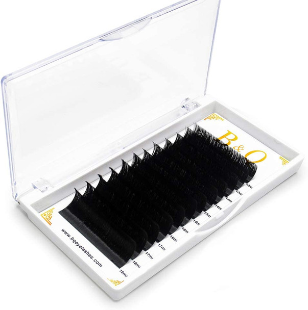 Easy Fan Volume Lash Extensions 0.05 0.07 0.10 mm Automatic Blooming Flower Lashes C curl D curl Self Fanning Lashes 3D 4D 5D 6D 10D 20D 8-14 Mix Length (0.07 C, MIX(12-18))