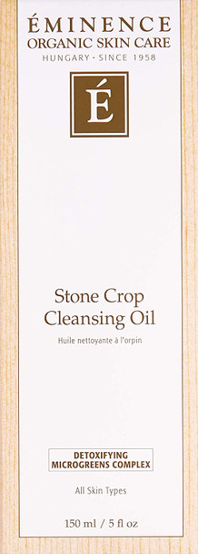 Eminence (EMIQA) Eminence Organic Skincare Stone Crop Cleansing Oil, 5 Oz, 5 ounces
