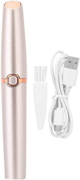Eyebrow Trimmer for Women Electric Painless Eyebrow Hair Remover USB Rechargeable Portable Eyebrow Shaver Rose Gold