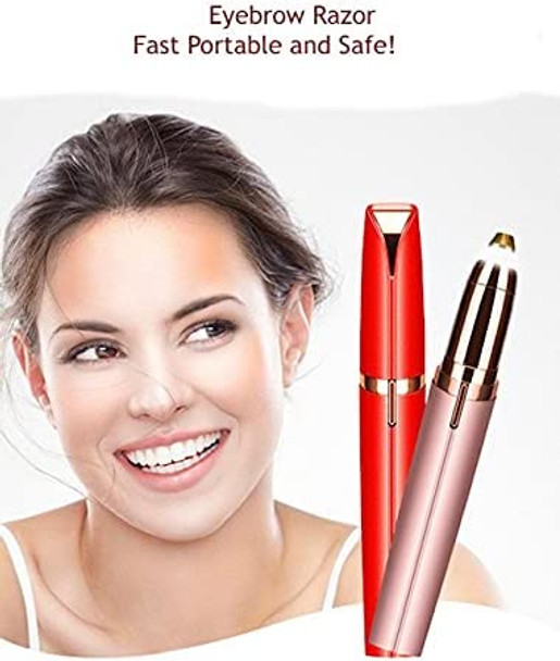 Eyebrow Trimmer for Women, Facial Hair Remover, Electric Eyebrow Razor Shaver andEpilator for Facial, Lower & Upper Lip, Cheek, Chin and Neck Hair Removal USB Rechargeable