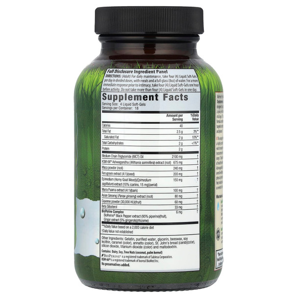 Irwin Naturals Active-Male Steel-Libido MAX3 + Peak Testosterone 75 Soft-Gels