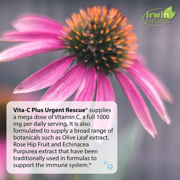 Irwin Naturals Vita-C Plus Urgent Rescue, 60 Liquid Softgels