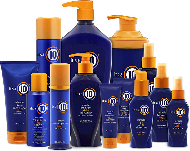 ITS A 10 by It's a 10 MIRACLE LEAVE IN PLUS KERATIN 10 OZ (Package Of 2)