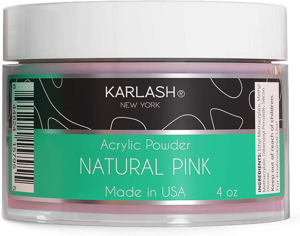 Karlash Professional Acrylic Powder (4 Ounce) Natural Pink