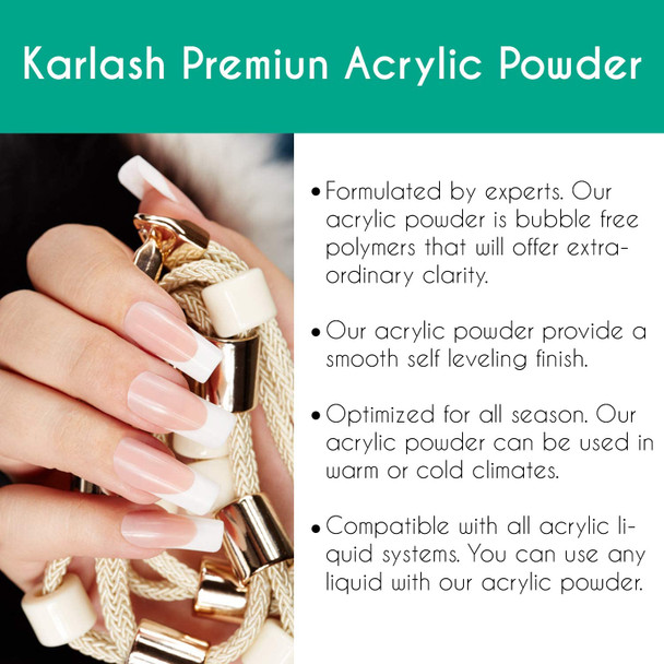 Karlash Professional Acrylic Powder (4 Ounce) Natural Pink