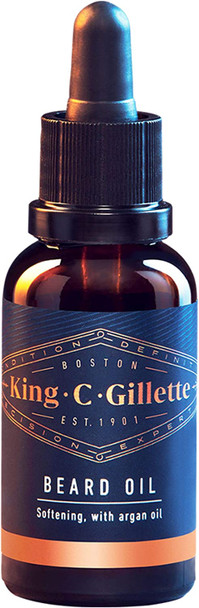 King C. Gillette Beard Oil, Infused with Argan, Jojoba, Avocado, Macadamia Seed and Almond Oils