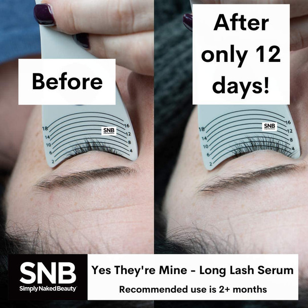 Long Lash Serum by Simply Naked Beauty - Eyebrow and Eyelash Growth Serum - Natural Plant Based Peptides to Grow Longer Fuller Eyelashes and Brows and Enhance your beauty