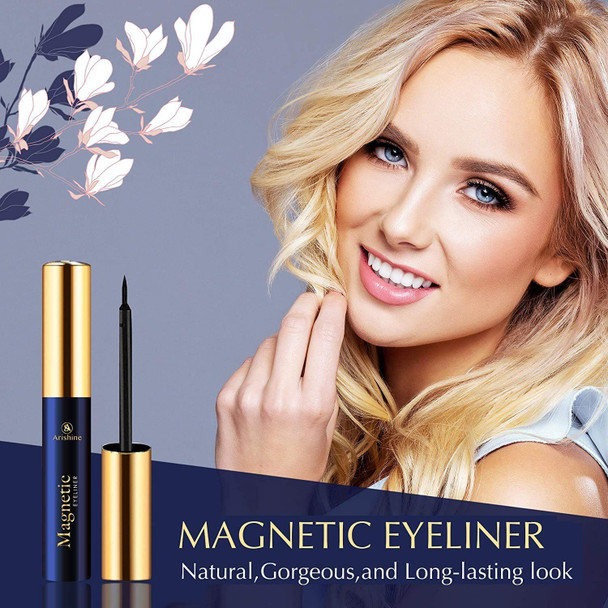 Magnetic Eyeliner, Natural Look,Waterproof and Smudge Resistant