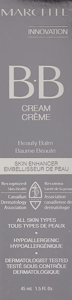 Marcelle BB Cream Beauty Balm, Light to Medium, Hypoallergenic and Fragrance-Free, 45 mL