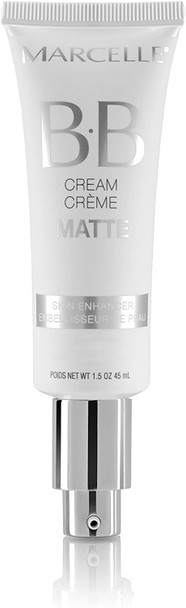 Marcelle BB Cream Matte, Medium to Dark, Hypoallergenic and Fragrance-Free, 45 mL