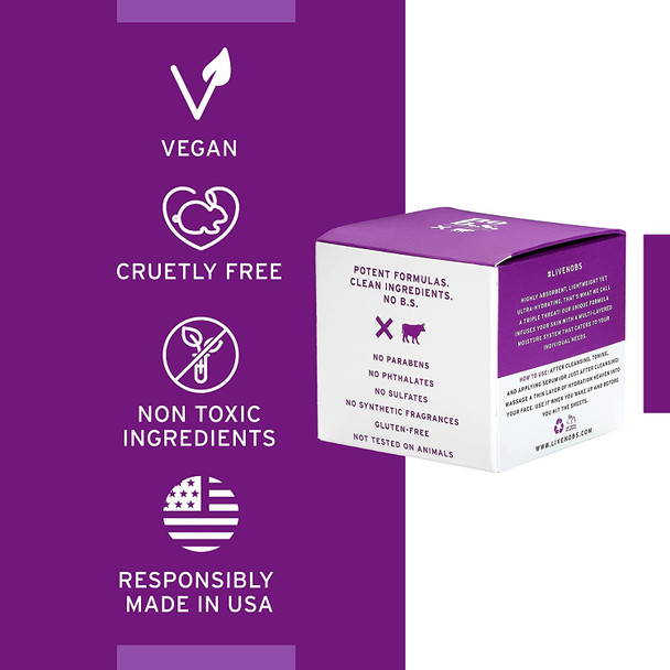 No B.S. Hyaluronic Cream For Face - Day + Night with Hyaluronic Acid, Jojoba Oil & Apricot Oil. Potent Formulas. Clean Skincare.