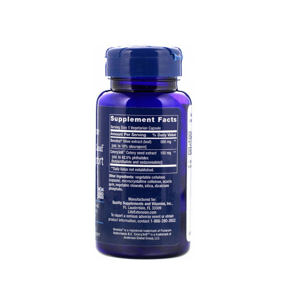 Life Extension - Advanced Olive Leaf Vascular Support, 60 Vegetarian Capsules