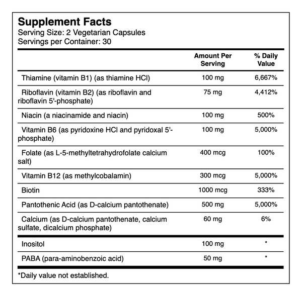 Life Extension - BioActive Complete B-Complex, 60 Vegetable Capsules