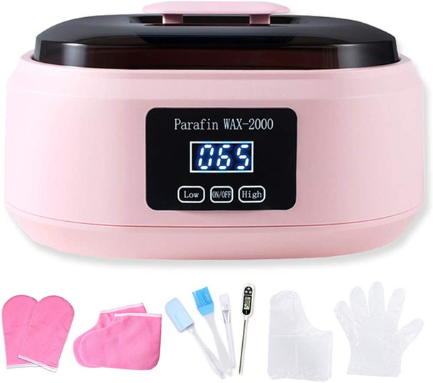 Paraffin Wax Machine, Paraffin Bath for Hand and Feet, 3000ml Large Capacity Paraffin Wax Warmer with Paraffin Wax Care Kit Accessories and Thermometer, for Home SPA Beauty Care
