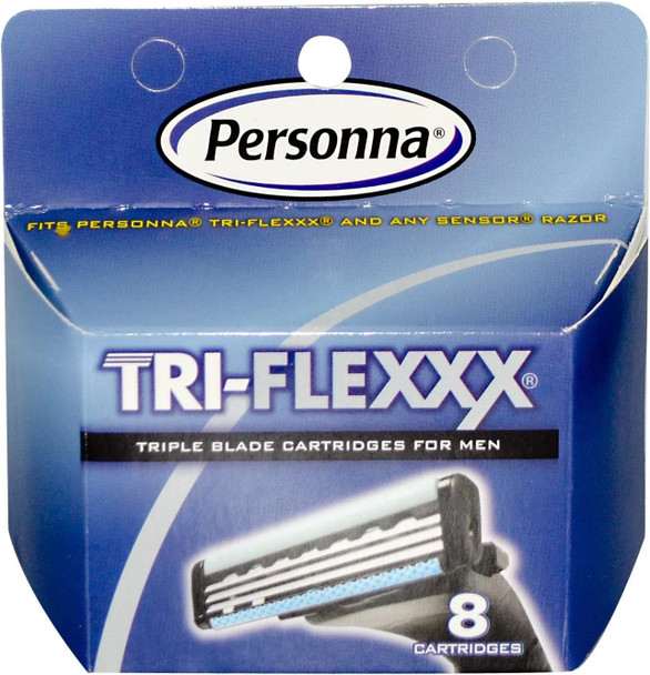 Personna Tri-flexxx Triple Blade Cartridges for Men 4 Cartridge(s) (2 Pack)