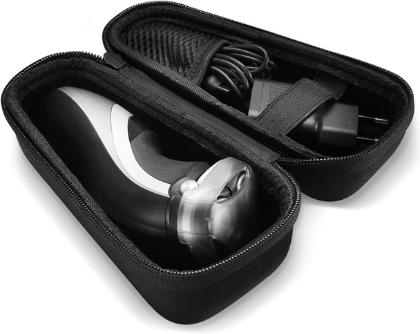 Philips Norelco Electric Shaver Case, ProCase EVA Hard Case Travel Storage Carrying Pouch Protective Bag for Philips Norelco Men's Electric Trimmer and Shaver, with Holding Strap -Black