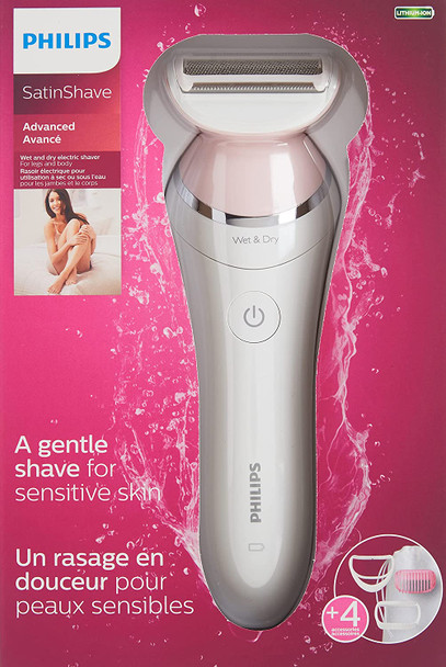 Philips SatinShave Advanced Cordless Women's Electric Shaver, BRL140/51