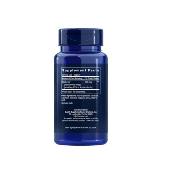 Life Extension - Lactoferrin (apolactoferrin) Caps, 60 Capsules