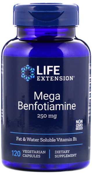 Life Extension - Mega Benfotiamine, 250 mg, 120 Vegetarian Capsules