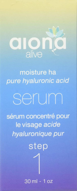 Pure Hyaluronic Acid Serum for Face (Step 1) - Deeply Moisturizing, Hydrating, Skin Plumping, Smoothing, Wrinkle Reducing (30 mL) by aiona alive