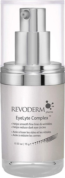 Revoderm Retinol Eye Cream Eyelyte Complex - For All Skin Types - Dermatologist Recommended - Retinol, Vitamin K and Palmitoyl Oligopeptide - Shrinks Wrinkles and Fine Lines - 0.53oz
