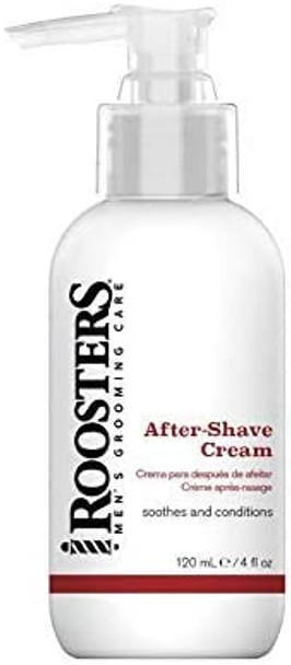 Roosters After-Shave Cream, 4 oz. - Roosters Men's Grooming Care - Moisturizing Aftershave Lotion for Men