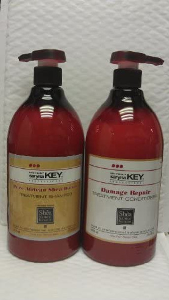 Saryna Key Pure African Shea Butter Treatment Shampoo & Damage Repair Conditioner Duo 33.8 Oz by Vidimear