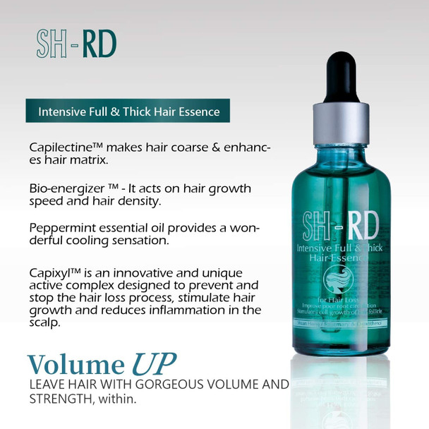 SH-RD Intensive Full & Thick Hair Essence (1.69oz/50ml) for Hair Loss, Improve poor root circulation & Active ingredients to boost hair growth