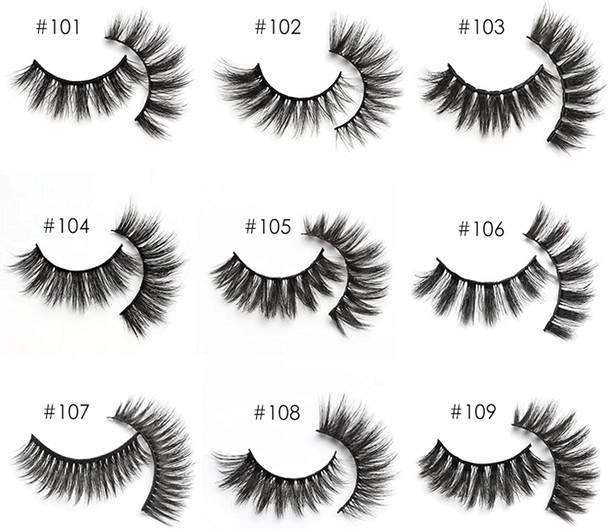 Strip Lashes Reusable 3D Fluffy Cruelty Free Comes With Lash Wand and Storage Tray (#102)