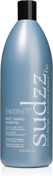 SUDZZFX SmoothIT! Frizz Taming Shampoo, 33.8 Fl Oz