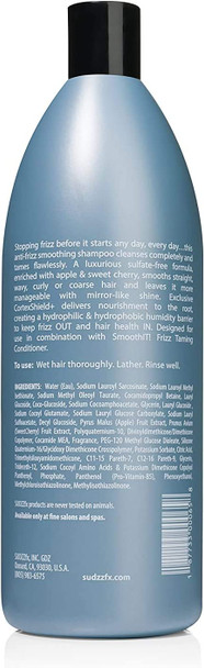 SUDZZFX SmoothIT! Frizz Taming Shampoo, 33.8 Fl Oz