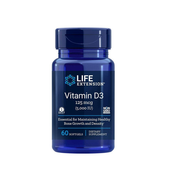 Life Extension Vitamin D3, 5,000 IU, 60 Softgels