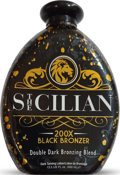 The Sicilian 200X Double Dark Black Bronzing Self Tanner Tanning Lotion