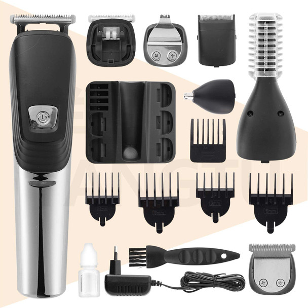 Trimmer Six in one hair and beard men's professional electric nose hair and razor rechargeable waterproof hair salon with charger