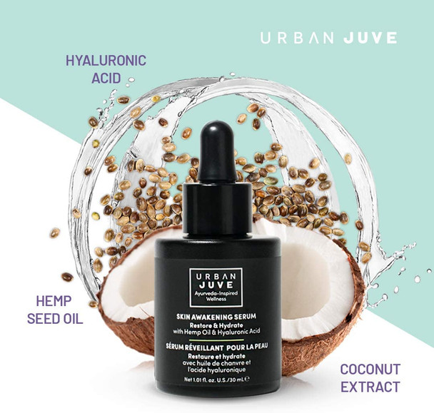 URBAN JUVE Skin Awakening Serum | Plant Based Hyaluronic Acid | 30 ml | 100% Vegan | Made In Canada